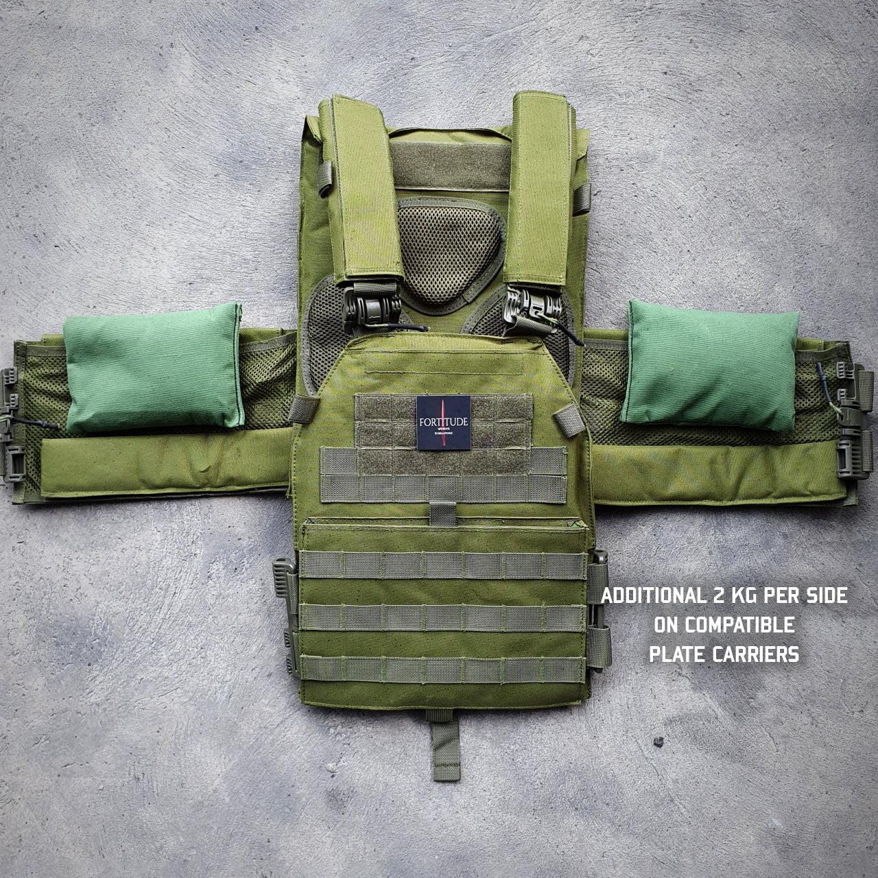 Crucible Ruck Weights - 2 x 2 KG (4KG Set) - FORTITUDE WORKS SINGAPORE
