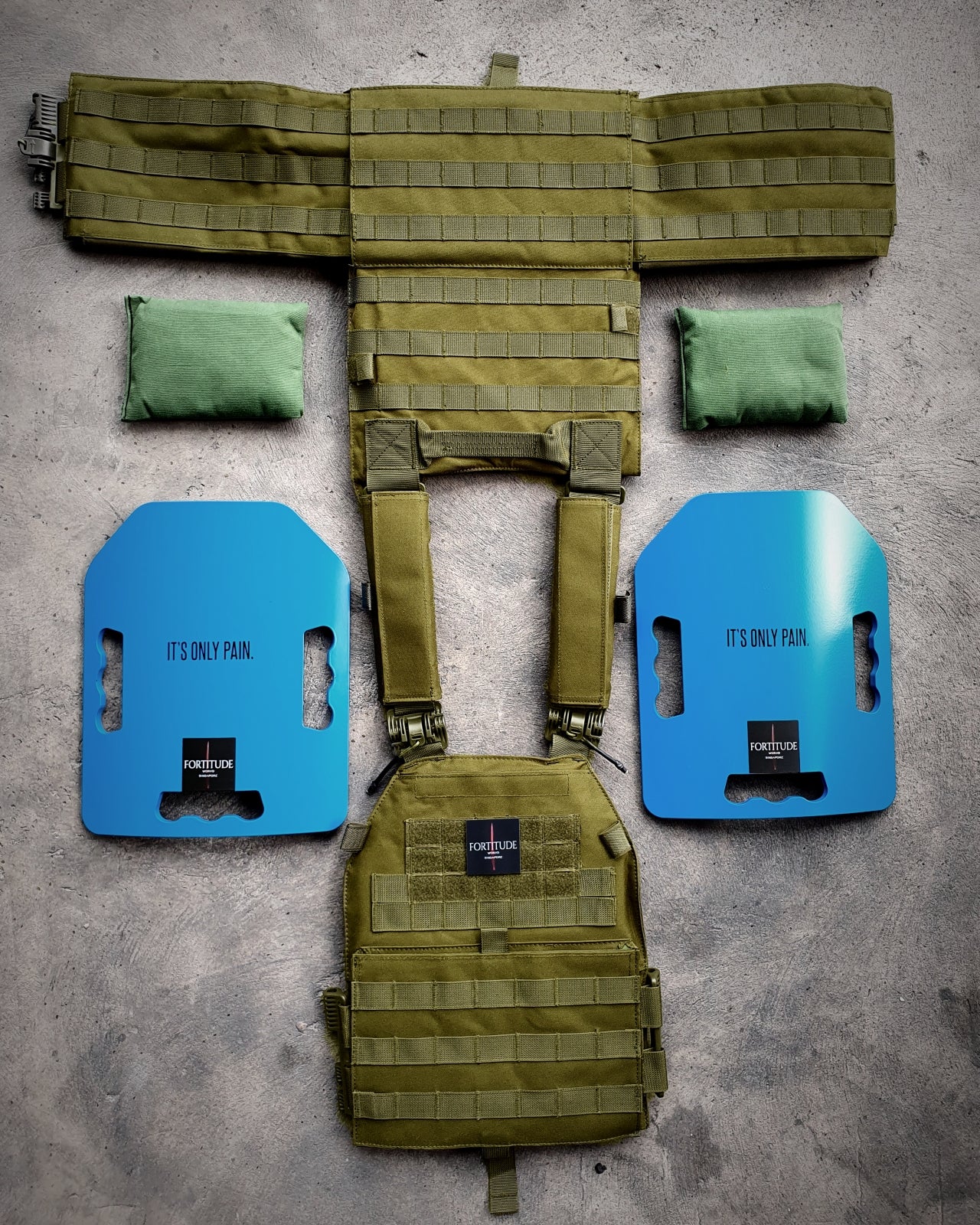 Crucible Ruck Weights - 2 x 2 KG (4KG Set) - FORTITUDE WORKS SINGAPORE