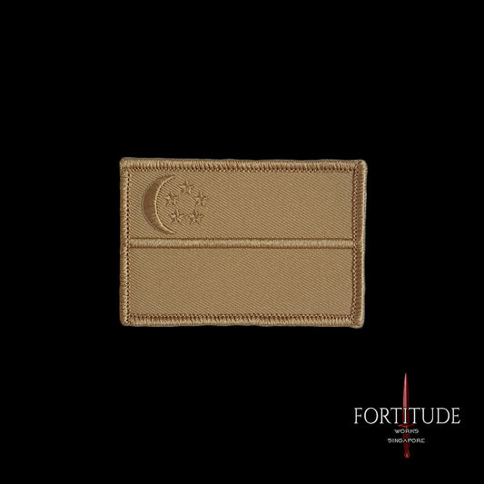 DESERT WARRIOR SG FLAG PATCH - FORTITUDE WORKS SINGAPORE