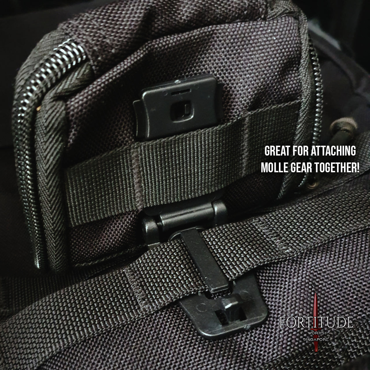 MOLLE CLIPS - 2 Pack - FORTITUDE WORKS SINGAPORE