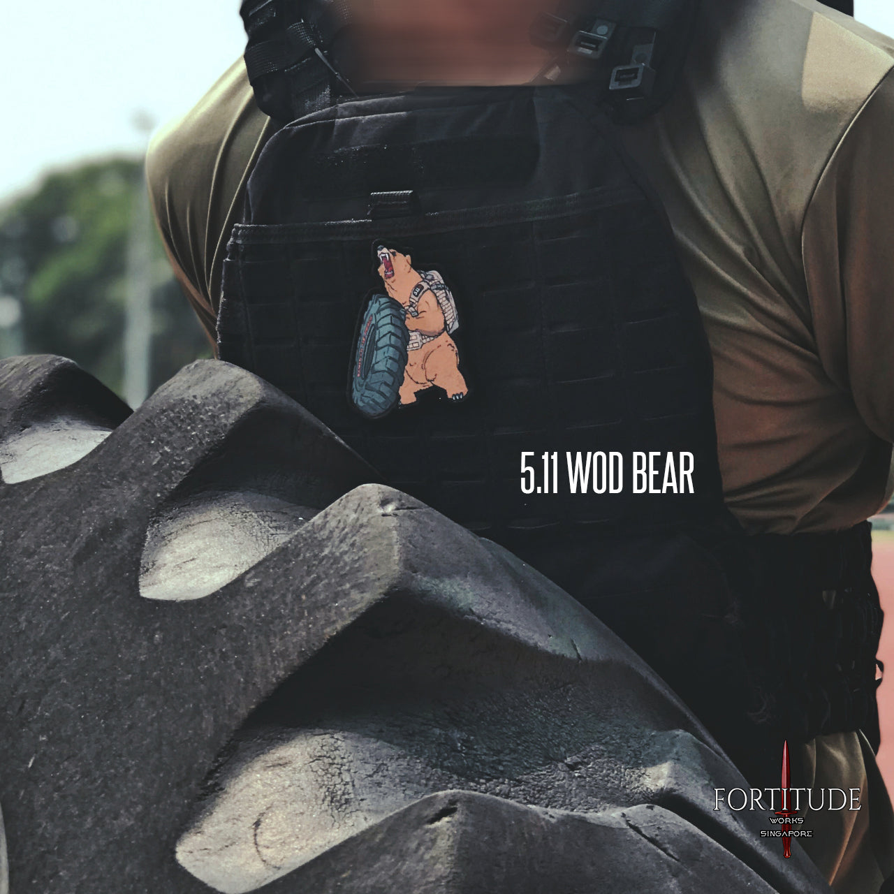 WOD BEAR PATCH - FORTITUDE WORKS SINGAPORE