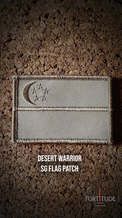 DESERT WARRIOR SG FLAG PATCH - FORTITUDE WORKS SINGAPORE