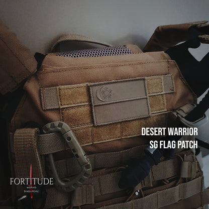 DESERT WARRIOR SG FLAG PATCH - FORTITUDE WORKS SINGAPORE