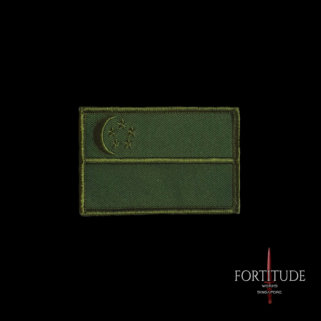 JUNGLE WARFIGHTER SG FLAG PATCH - FORTITUDE WORKS SINGAPORE