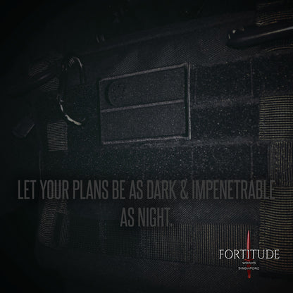 STEALTH BLACK SG FLAG PATCH - FORTITUDE WORKS SINGAPORE
