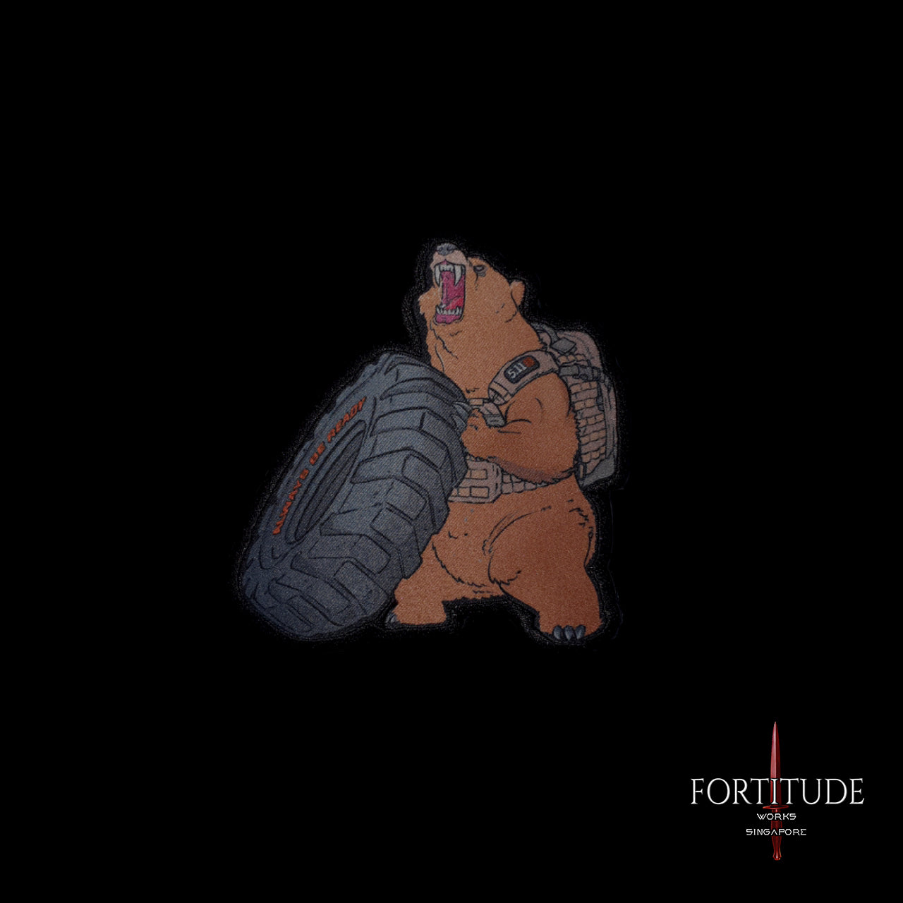 WOD BEAR PATCH - FORTITUDE WORKS SINGAPORE