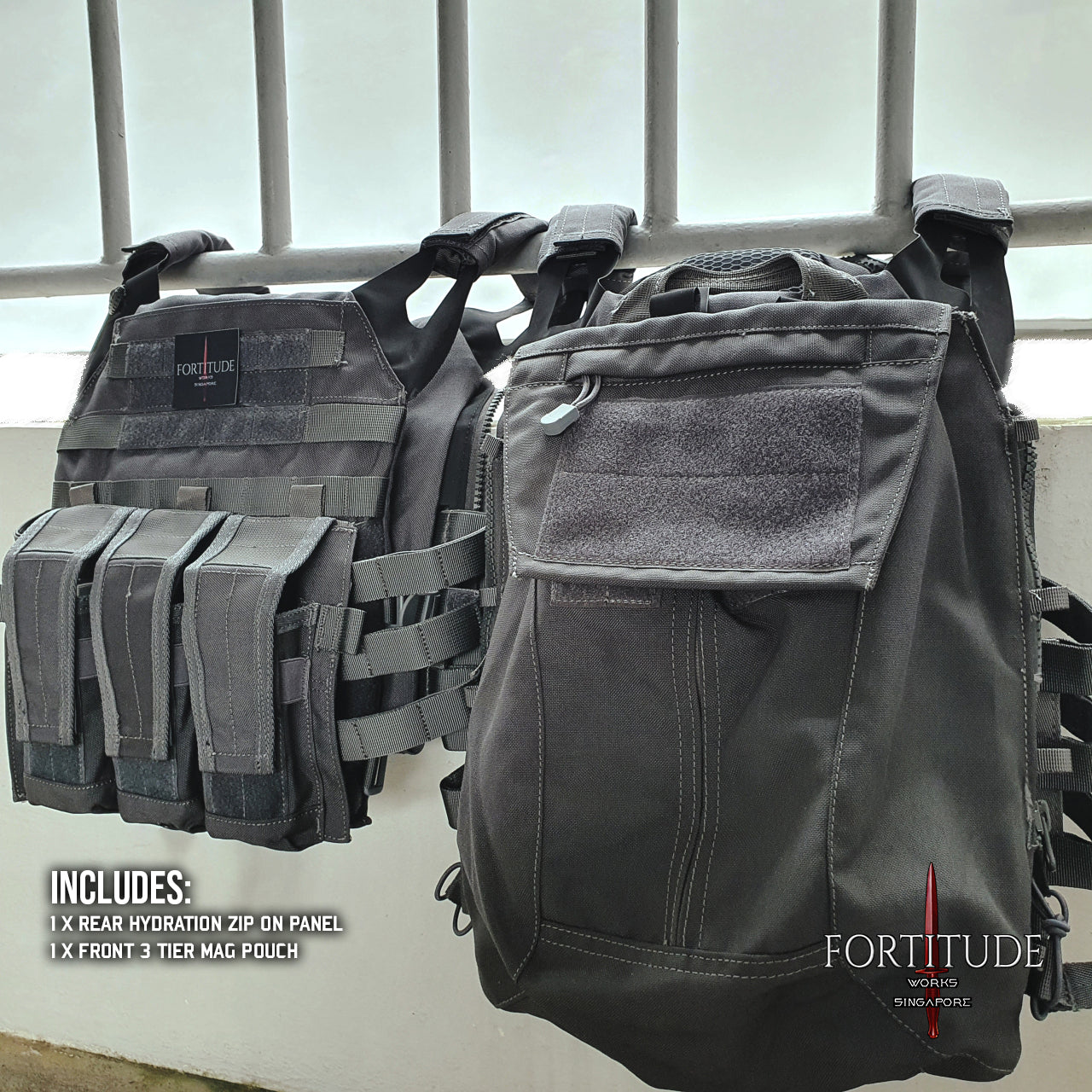 MINIMALIST MKII EXTENDED MISSIONS PACK (STEALTH BLACK) - FORTITUDE WORKS SINGAPORE