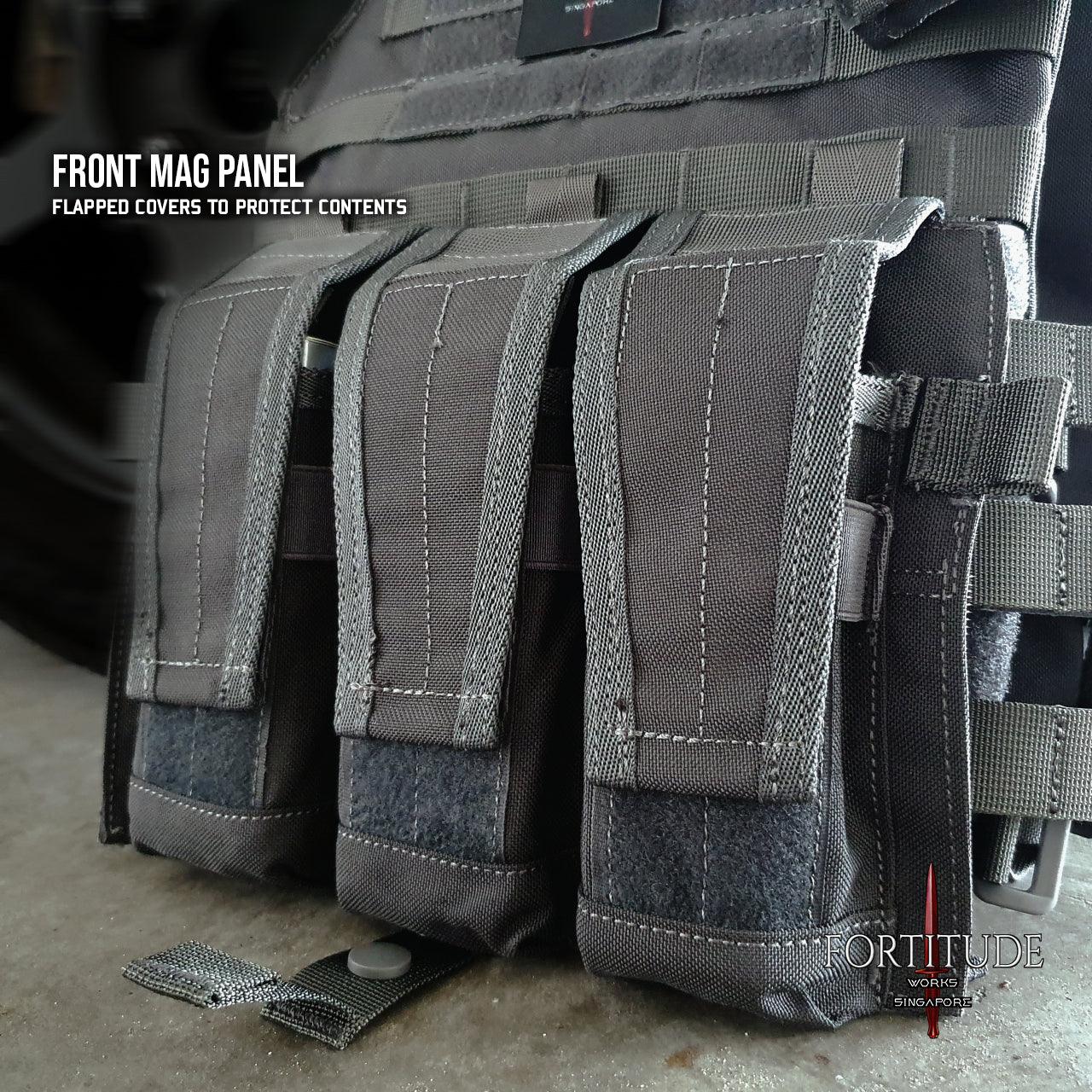 MINIMALIST MKII EXTENDED MISSIONS PACK (STEALTH BLACK) - FORTITUDE WORKS SINGAPORE